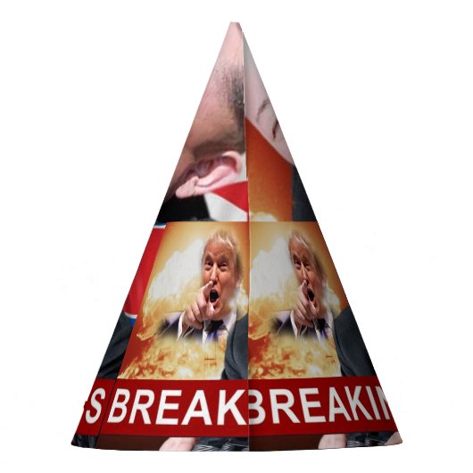 Kim Jong Un Party Pet Feesthoedjes (Achterkant)