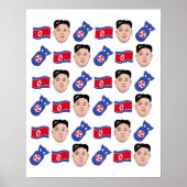 Kim Jong Un Pattern - Poster (Voorkant)