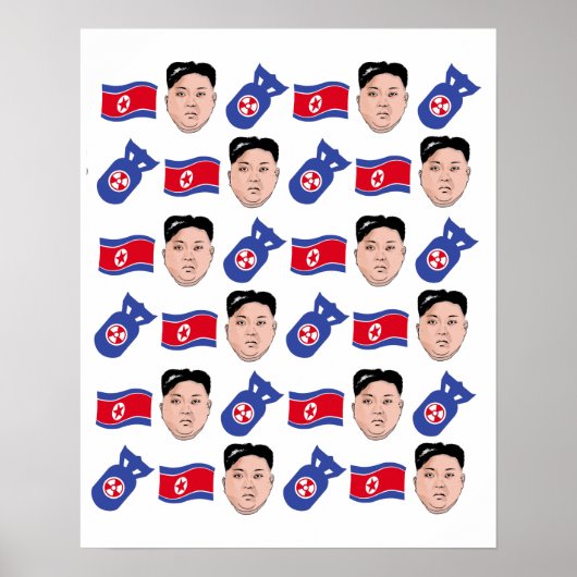 Kim Jong Un Pattern - Poster (Voorkant)