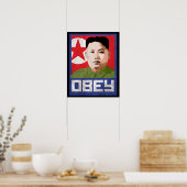 Kim Jong Un Propaganda - OBEY - Poster (Keuken)