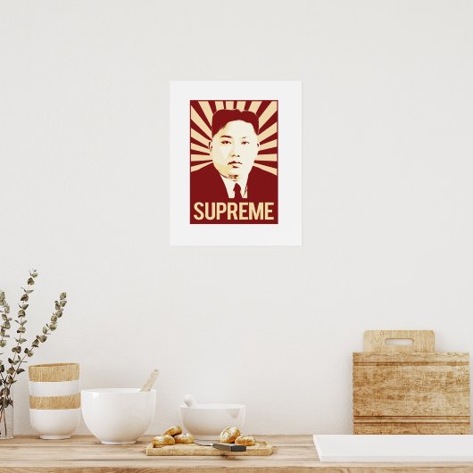 Kim Jong Un Propaganda - Opperste - Poster (Keuken)