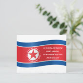 Kim Jong un Quote Kim Summit Noord-Korea Verenigde Briefkaart (Staand voorkant)