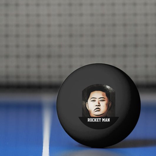 Kim Jong Un Rocket Man Ping Pong Ball (Net)