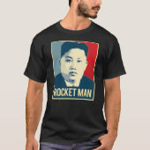 Kim Jong Un - Rocket Man - Propaganda Poster - T-shirt (Voorkant)