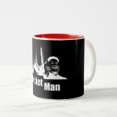 Kim Jong Un Rocket Man - Trump. Politiek Tweekleurige Koffiemok (Voorkant rechts)