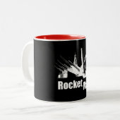 Kim Jong Un Rocket Man - Trump. Politiek Tweekleurige Koffiemok (Voorkant links)