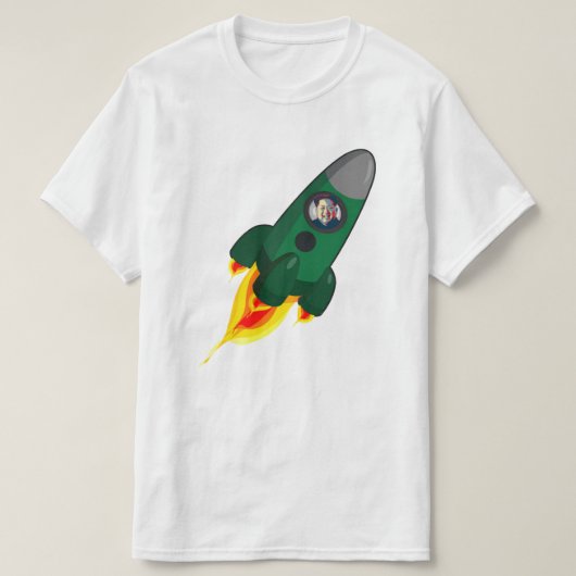 Kim Jong-un Rocketman T-shirt (Design voorkant)