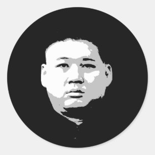 Kim Jong Un Ronde Sticker