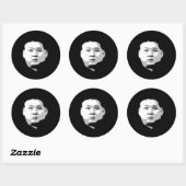 Kim Jong Un Ronde Sticker (Vel)