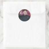 KIM JONG Un SpACEFORCE Ronde Sticker (Tas)