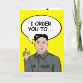 Kim Jong Un Verjaardagskaart Kaart (Voorkant)