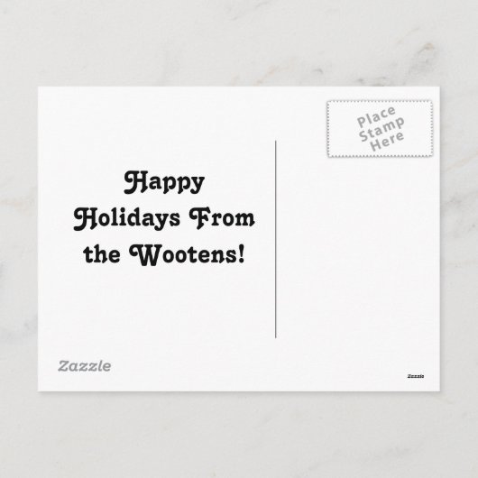 Kim & Josh Christmas Kaart (Achterkant)