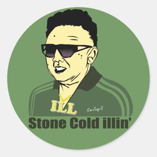 Kim Jung Il Sticker (Voorkant)