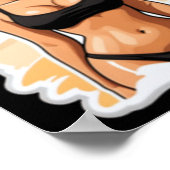 Kim Kardashian Beach Sticker Poster (Hoek)