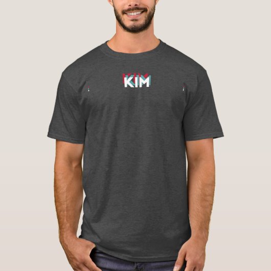 Kim Name Funny Name Kim 80s theme T-shirt (Voorkant)