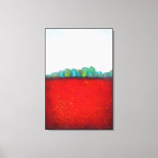Kim Niles Arbor Landschap RED Canvas Afdruk (Voorkant)