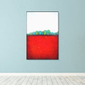 Kim Niles Arbor Landschap RED Canvas Afdruk (Insitu (Houten vloer))