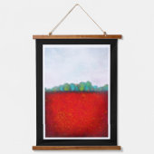 Kim Niles Arbor Landschap Rood Hangend Wandkleed (Voorkant)