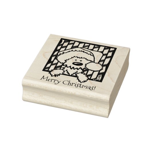 ©️Kim Niles Kerstmis Westie Rubber Stamp Rubberstempel (Stempel)