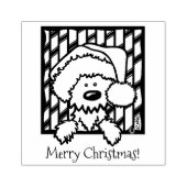 ©️Kim Niles Kerstmis Westie Rubber Stamp Rubberstempel (Afrduk)