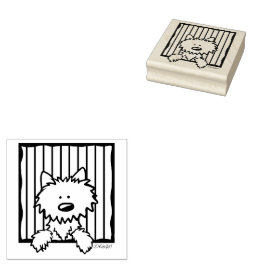 ©️Kim Niles KiniArt Westie Rubber Stamp Rubberstempel