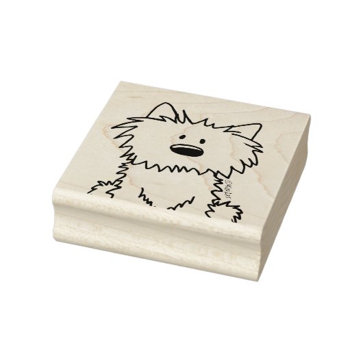 ©️Kim Niles KiniArt Westie Rubber Stamp Rubberstempel (Stempel)