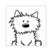 ©️Kim Niles KiniArt Westie Rubber Stamp Rubberstempel (Afrduk)