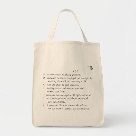 KIM Scorpio canvas tas (Voorkant)