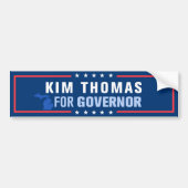 Kim Thomas voor gouverneur van Michigan Bumpersticker (Voorkant)