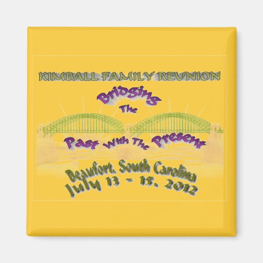 Kimball familie reünie magneet (Voorkant)