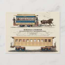 Kimball & Gorton Philadelphia R.R. Auto-fabricage Briefkaart