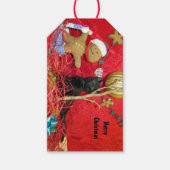 Kimba's kerstboom - Kat-/Kitten Gift-Labels Cadeaulabel (Voorkant)