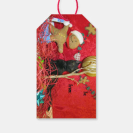 Kimba's kerstboom - Kat-/Kitten Gift-Labels Cadeaulabel