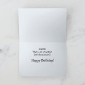 Kimber Cat Verbrand jezelf niet Verjaardag Kaart (Binnen)