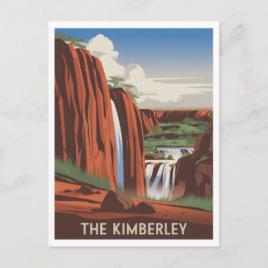 Kimberley Australia Vintage Briefkaart (Voorkant)