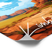 Kimberley Australië vintage reisillustratie Poster (Hoek)