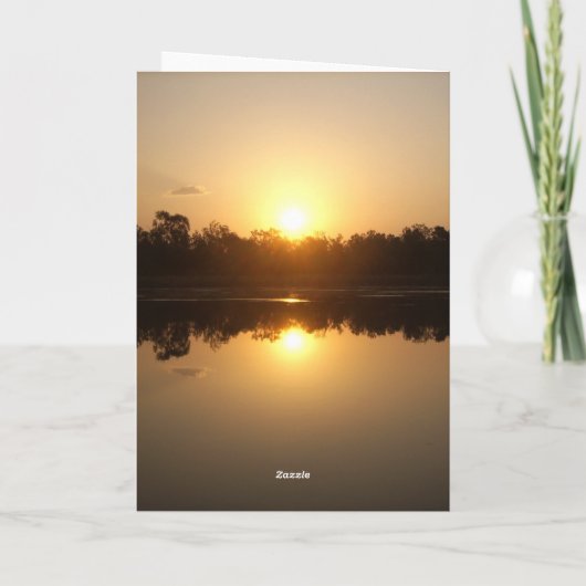 Kimberley Sunset Birthday Card Kaart (Achterkant)