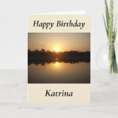 Kimberley Sunset Birthday Card Kaart (Voorkant)