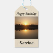 Kimberley Sunset Cadeaulabel (Voorkant)