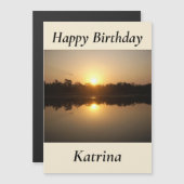Kimberley Sunset Magnetic Birthday Card (Voorkant / Achterkant)