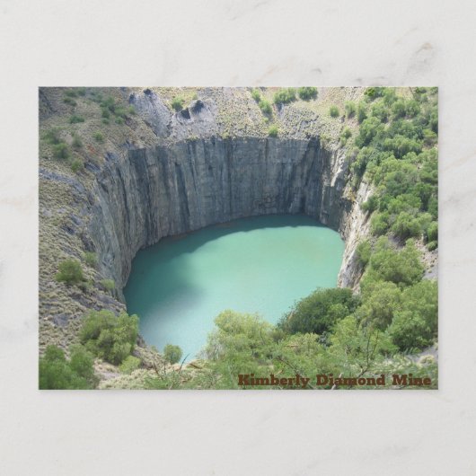 Kimberly Diamond Mine Hole Briefkaart (Voorkant)