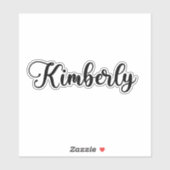 Kimberly Name - Handgeschreven kalligrafie Sticker (Vel)