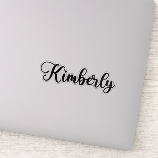 Kimberly Name - Handgeschreven kalligrafie Sticker (Detail)