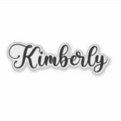 Kimberly Name - Handgeschreven kalligrafie Sticker (Voorkant)