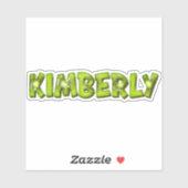 Kimberly Name Kiwi Design Aufkleber Sticker (Vel)
