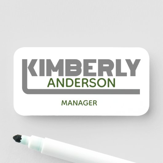 Kimberly Name Tag (In situ)