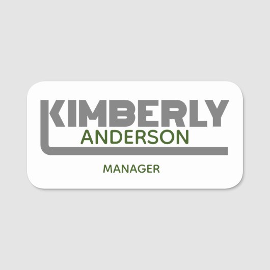 Kimberly Name Tag (Voorkant)