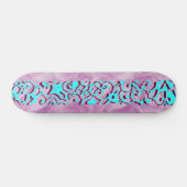 Kimberly Paars Plume Wingnut Designer Naam Persoonlijk Skateboard (Horizontaal)