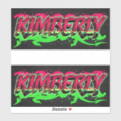 Kimberly Vorname Name Graffiti Aufkleber Sticker (Vel)