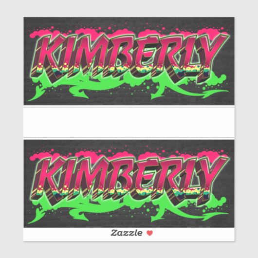 Kimberly Vorname Name Graffiti Aufkleber Sticker (Vel)